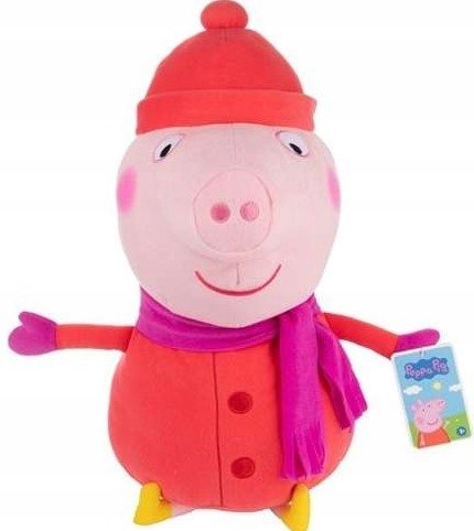 MASKOTKA PLUSZAK DUŻA ŚWINKA PEPPA 50CM SAMBRO 186