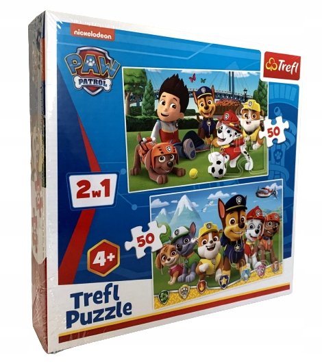 Puzzle Psi Patrol 2w1 2 x 50 el TREFL 91791