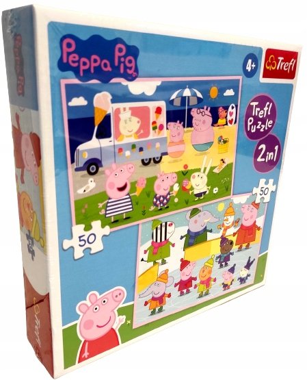 TREFL Puzzle 2 w 1 100 EL. ŚWINKA PEPPA 91898