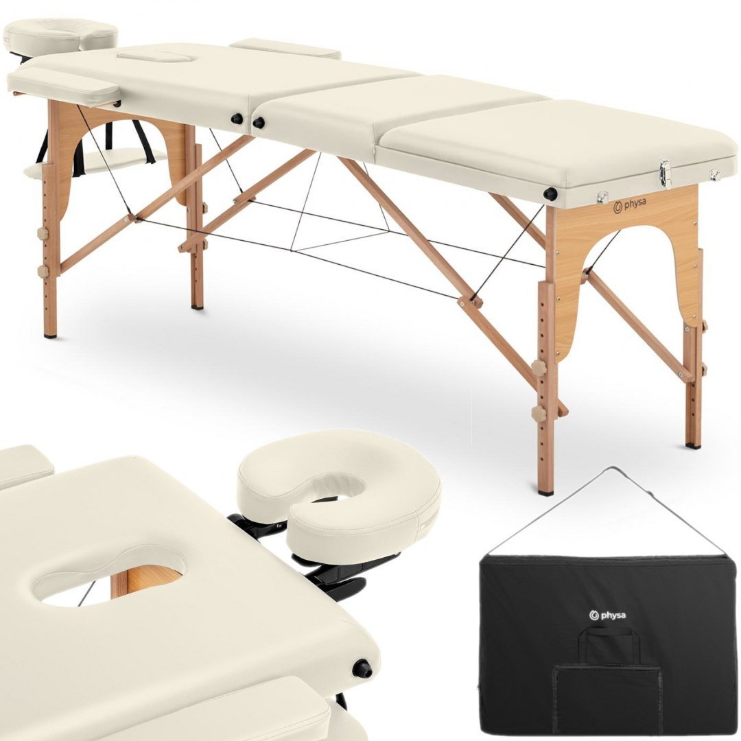 Physa Składany stół do masażu MARSEILLE BEIGE beżowy