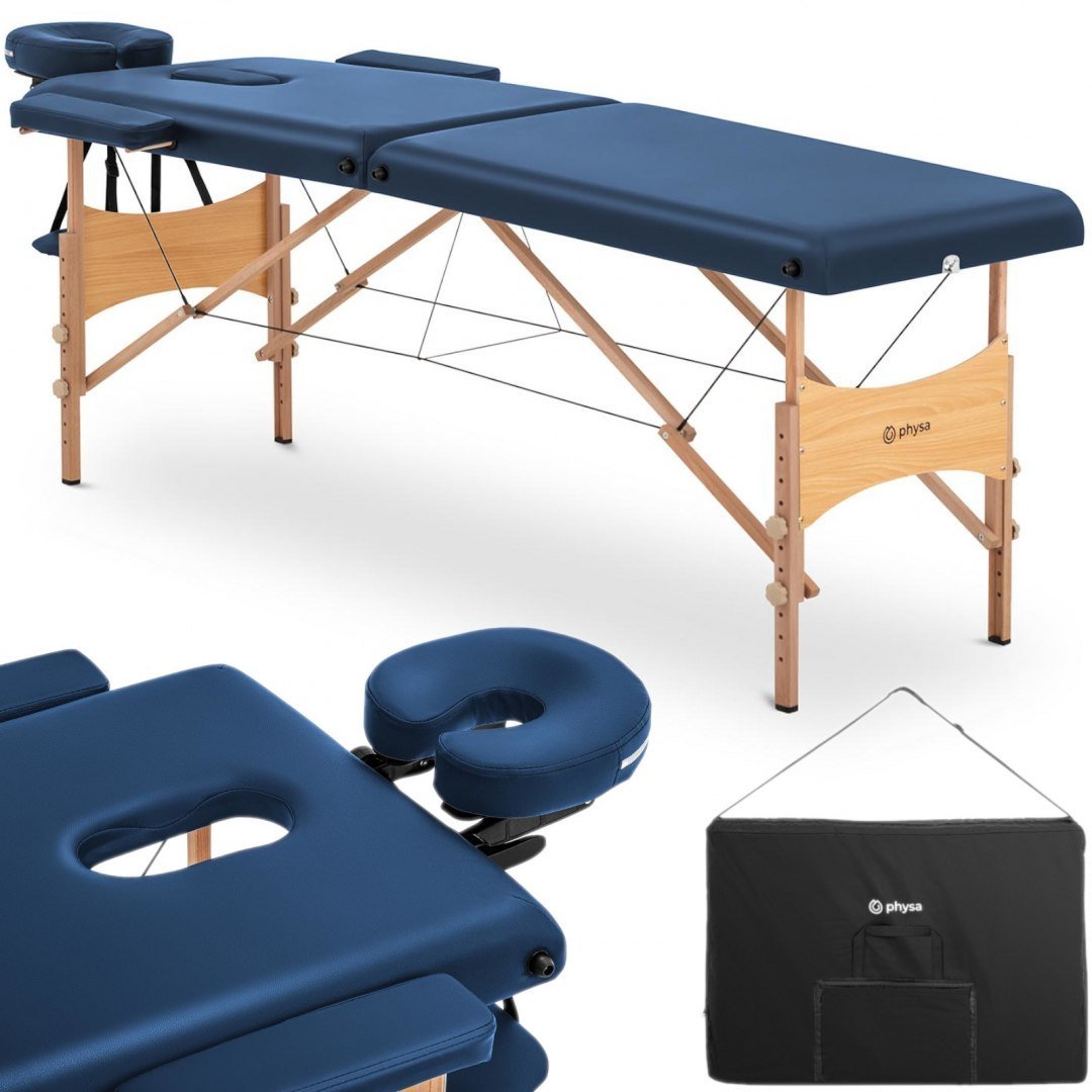 Physa Składany stół do masażu TOULOUSE BLUE niebieski