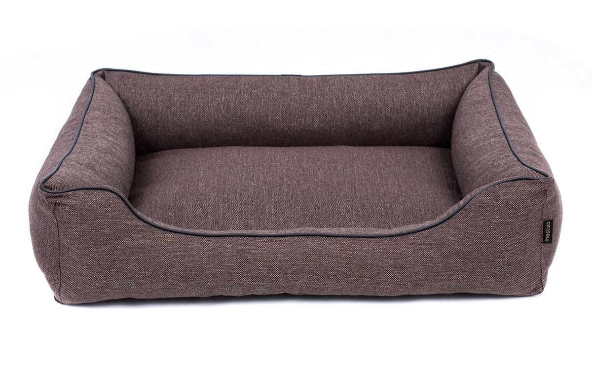 Wygodne legowisko posłanie dla psa Setera Sofa Mallorca Comfort 100x75 kolory brąz/czarny