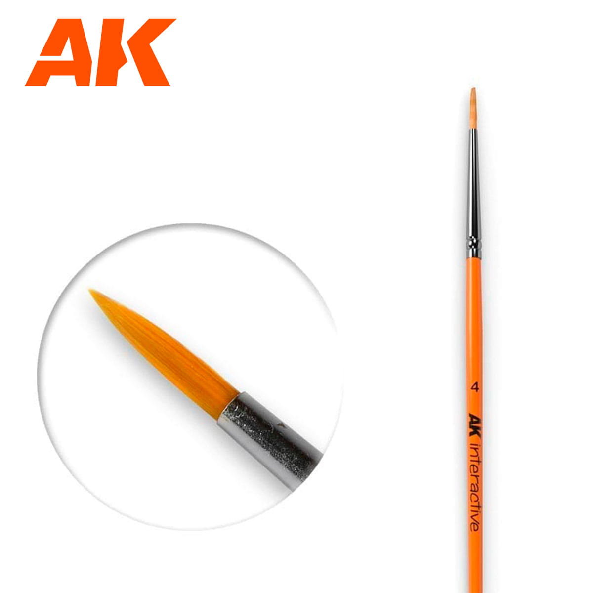 Pędzel okrągły syntetyczny 4 AK Interactive AK 605