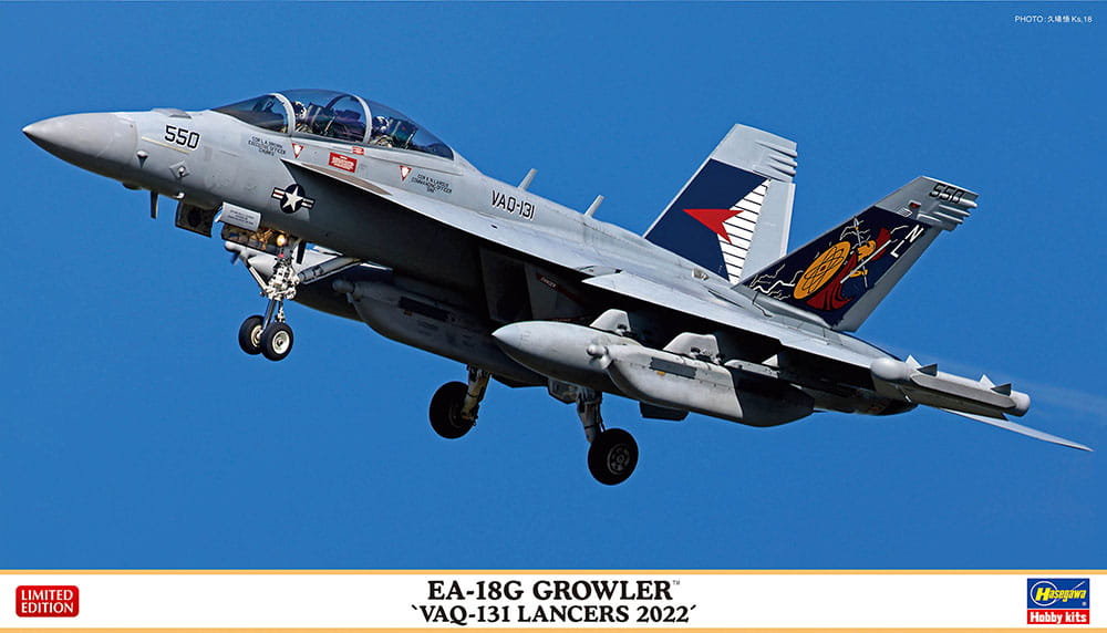 EA-18G Growler (VAQ-131 Lancers 2022) 1:72 Hasegawa 02432