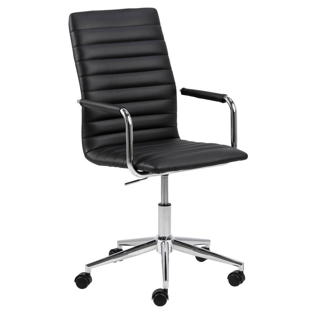 Krzesło Biurowe Obrotowe Deiffelt Black+Chr 103X45X58