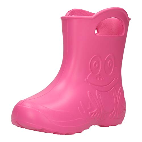 FUZZIO Buty dziecięce i dziewczęce Unisex gumowe Eva, Różowy, 26/27 EU
