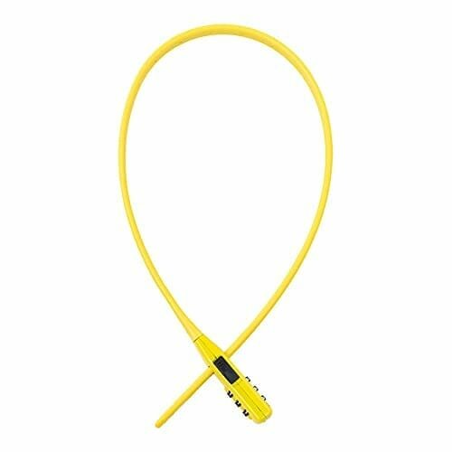 Oxford Products Lk151 Kombi Zamek Błyskawiczny Wielofunkcyjny Cykl Kabel Bezpieczeństwa I Blokada Roweru, Żółty, Jeden Rozmiar