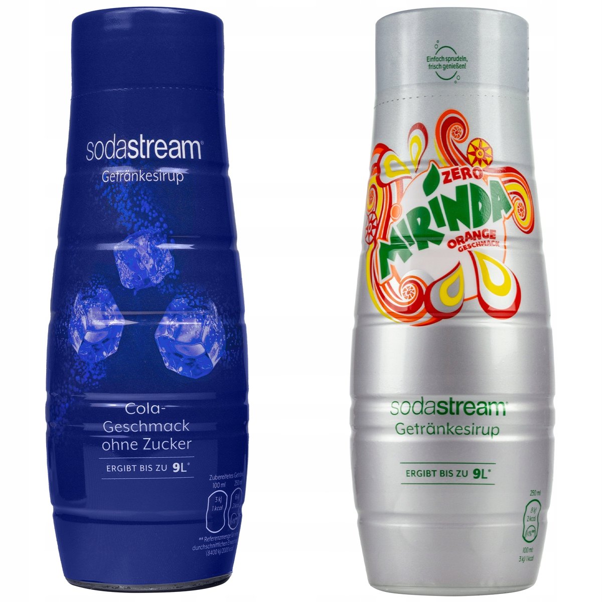 Syropy Sodastream Cola zero, Mirinda zero 440ml