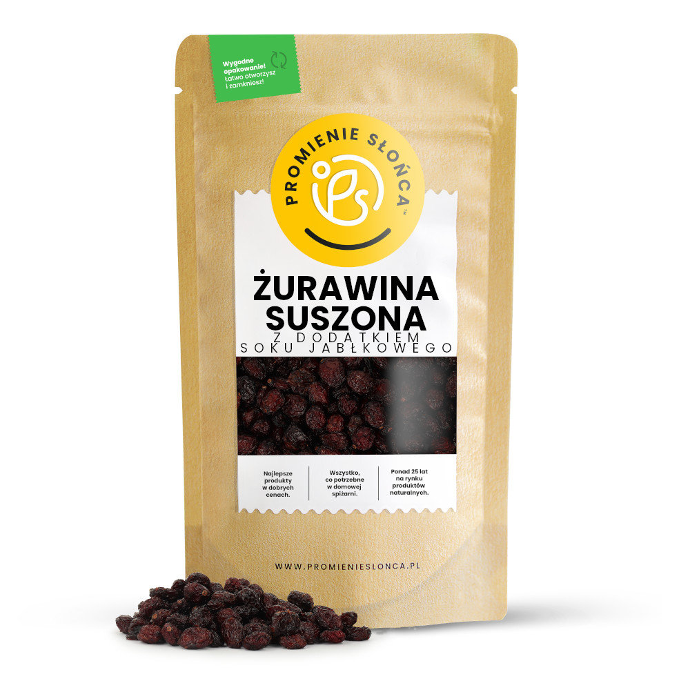 Żurawina suszona z sokiem jabłkowym 1000 g
