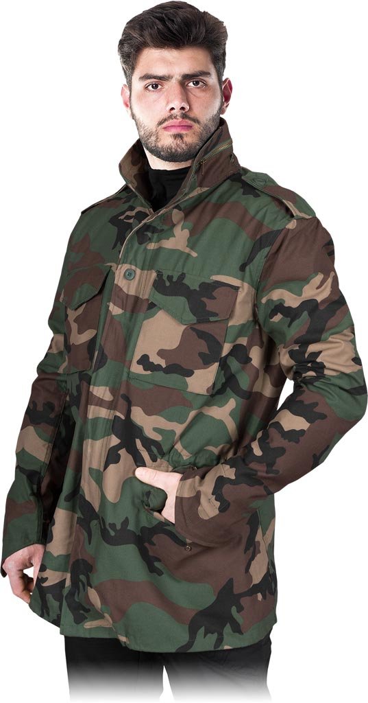 Reis TG-MIRE - kurtka ocieplana 2w1 typu Tactical Guard, stójka, odpina podpinka, 65% poliester, 35% bawełna, 210-220 g/m - M-3XL.