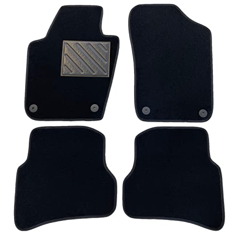 Maty do VW Polo 6R od 2009-2016, na dopasowanie, antypoślizgowe, wzmocnione gumowe zatrzaski, guziki mocujące