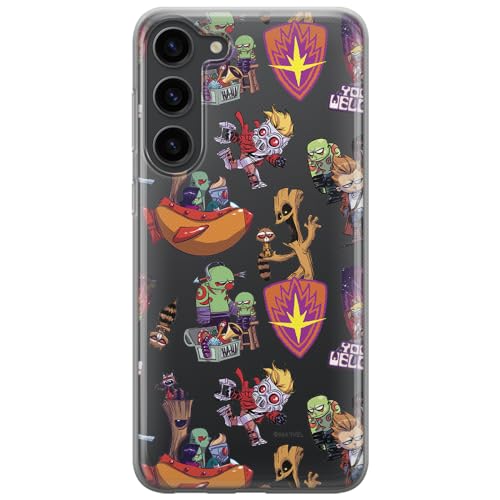 Etui Strażnicy Galaktyki 007 Marvel Nadruk częściowy Przeźroczysty Producent: Samsung, Model: S23
