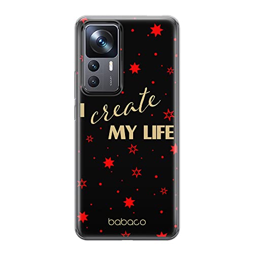 ERT GROUP etui na telefon Xiaomi 12T/12T pro/K50 Ultra, case oryginalny i oficjalnie licencjonowany przez Babaco, wzór Positive vibes 006, optymalnie dopasowane, plecki z TPU