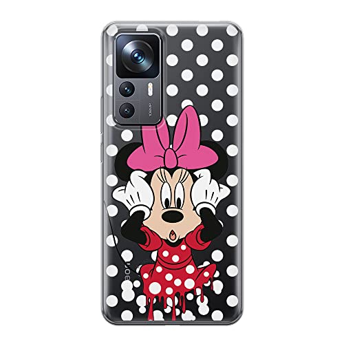 ERT GROUP etui na telefon Xiaomi 12T/12T pro/K50 Ultra, case oryginalny i oficjalnie licencjonowany przez Disney, wzór Minnie 016, optymalnie dopasowane, plecki z TPU częściowo przeźroczyste