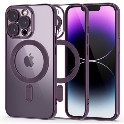 Etui IPHONE 14 PRO Tech-Protect MagShine fioletowe