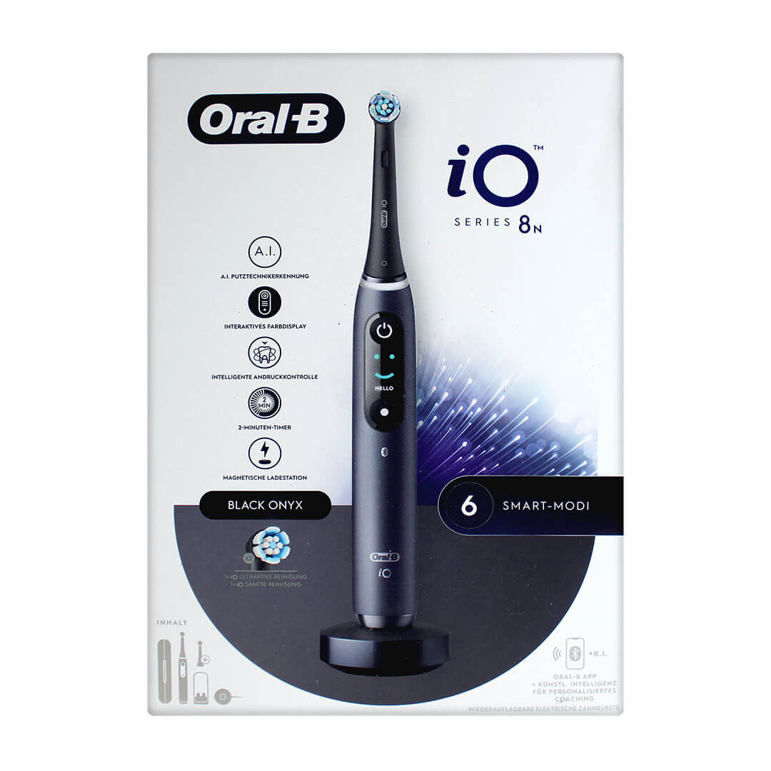 Oral-B iO 8N Black Onyx magnetyczna z etui i 2 końcówki