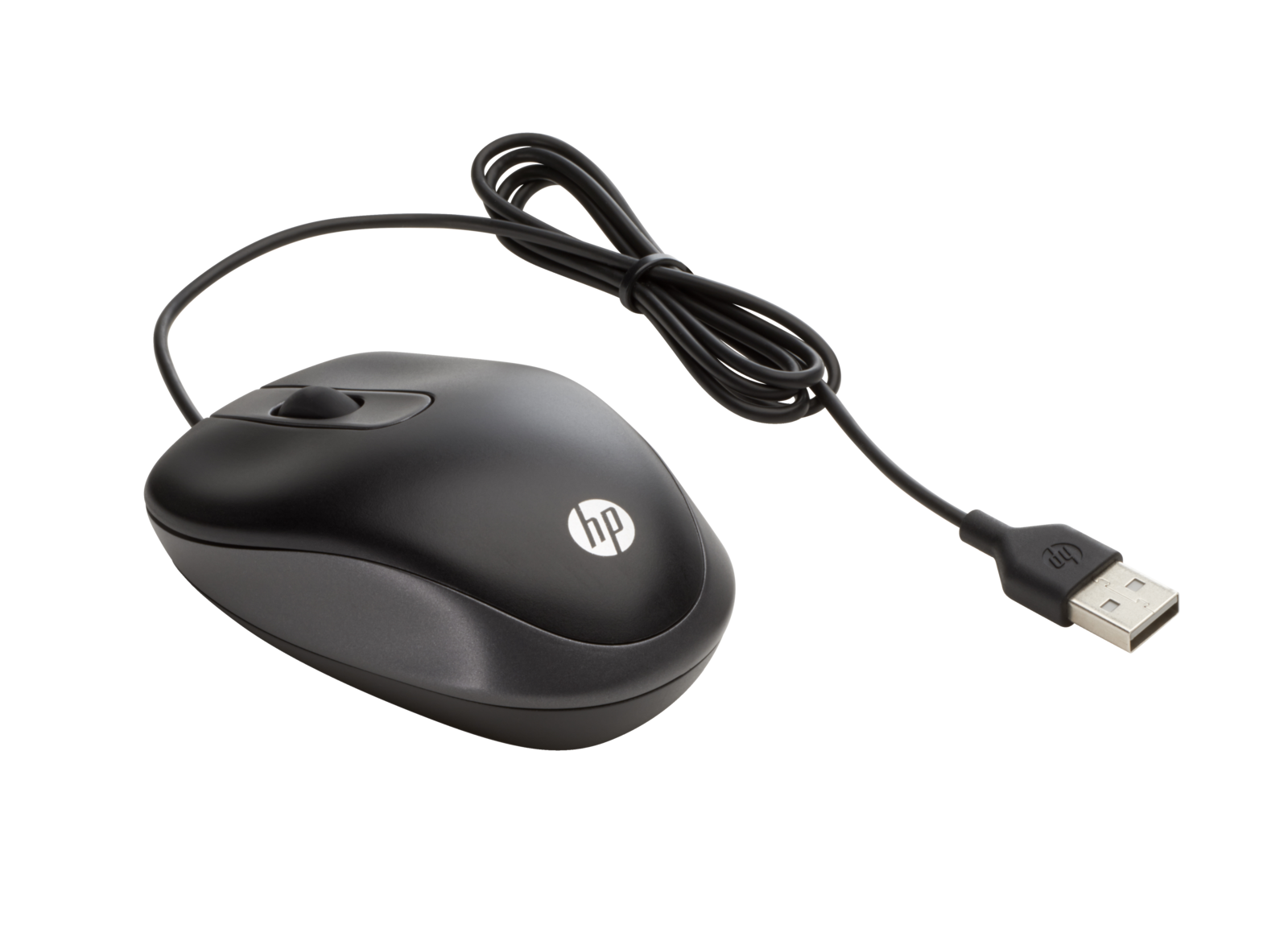 Mysz przewodowa HP USB Travel Mouse czarna