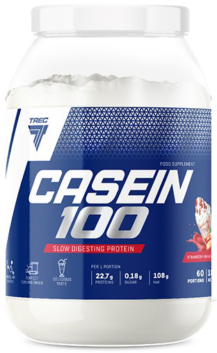 Trec Nutrition Casein 100 1800 g Jar Strawberry-Banana (5902114018184)