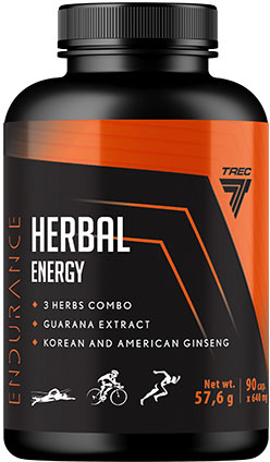 Guarana z żeń-szeniem Trec Nutrition Herbal Energy 90 kapsułek (5902114041380)