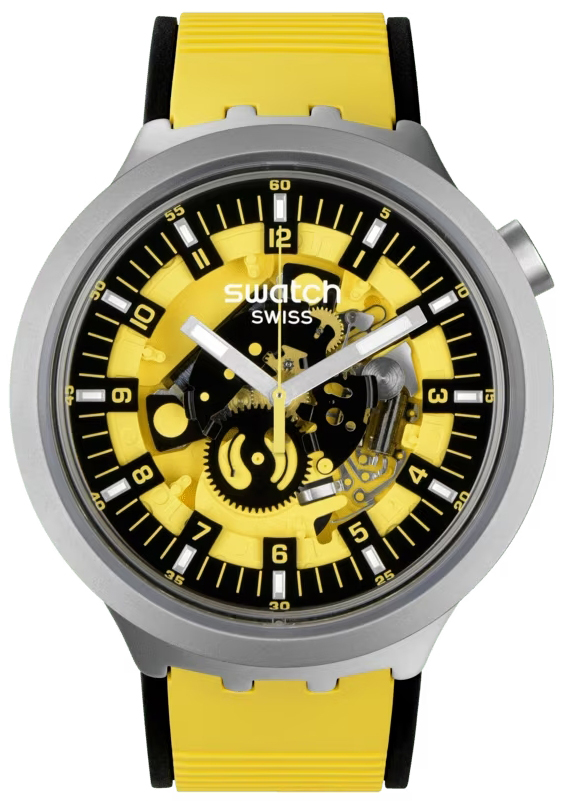 Фото - Наручний годинник SWATCH Zegarek  SB07S109 BIG BOLD IRONY BOLDEN YELLOW - Natychmiastowa WYSY 