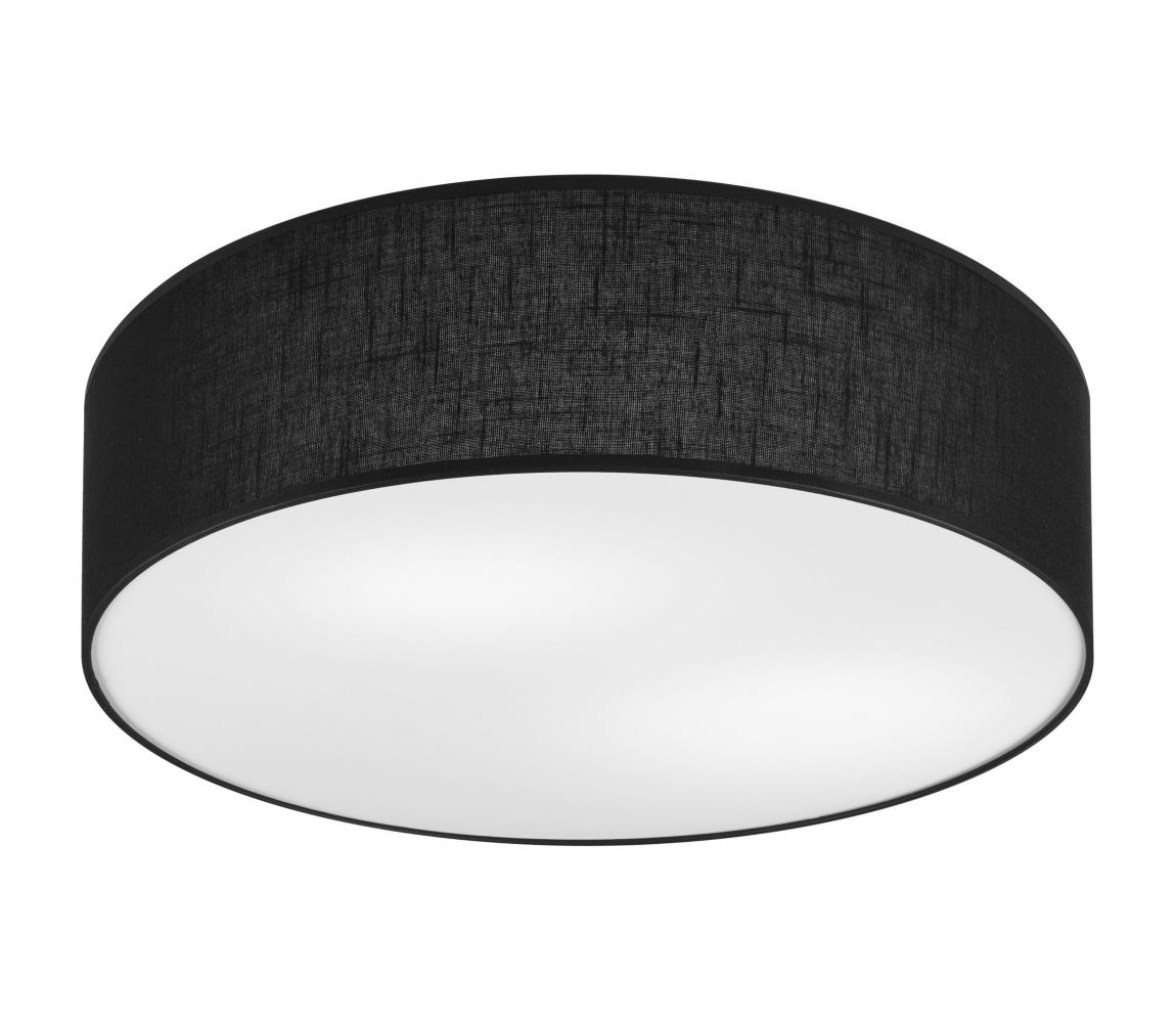 Plafon SIRJA DOUBLE 4xE27/60W/230V śr. 45 cm czarny