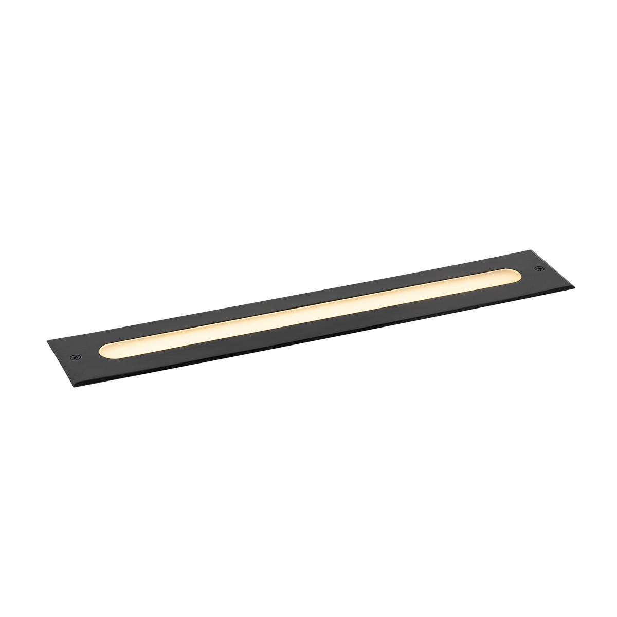 QAZQA Nowoczesny reflektor gruntowy czarny 50 cm z diodą LED IP65 - Eline