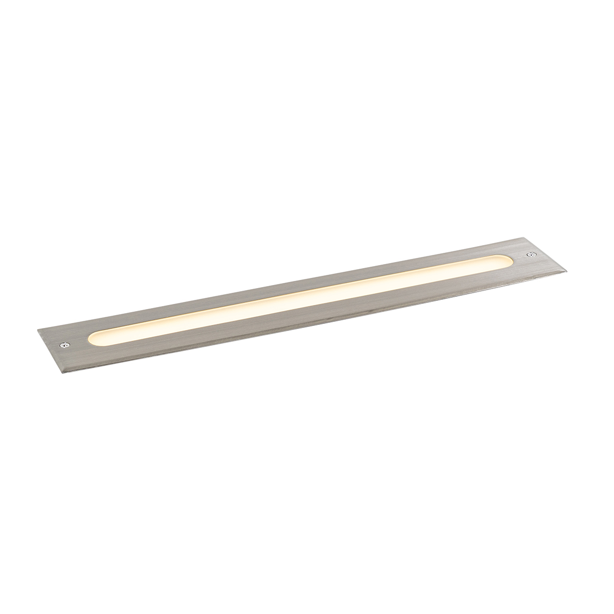 QAZQA Nowoczesny reflektor szlifowany stalowy 50 cm z diodą LED IP65 - Eline