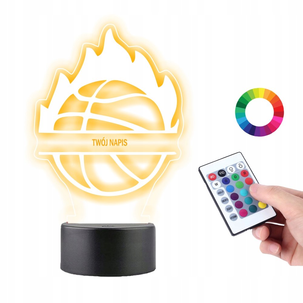 Lampka na Biurko Statuetka Plexido Piłka do Kosza