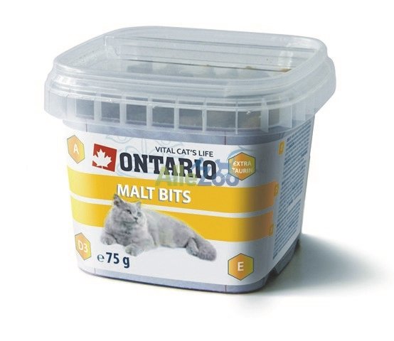 Ontario Snack Anti-Hairball Bits Przysmak Dla Kota 75G