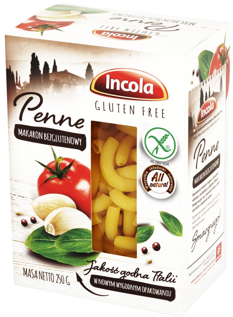 INCOLA Makaron bezglutenowy penne 250g - Incola 5902768989090