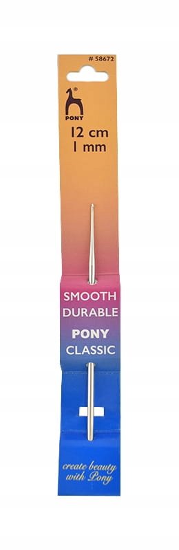 Szydełko stalowe Pony 12 cm / 1 mm