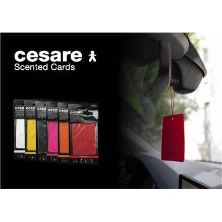 Mr&Mrs Cesare Scented card JCESTES006 Scent for Car Peppermint Floral-Fruit EVA Red JCESTES006