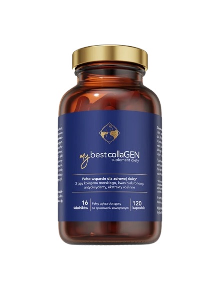 KAPSUŁKI NA WSPARCIE KONDYCJI SKÓRY MY BEST COLLAGEN 120 szt. MYBESTPHARM 5904013745048