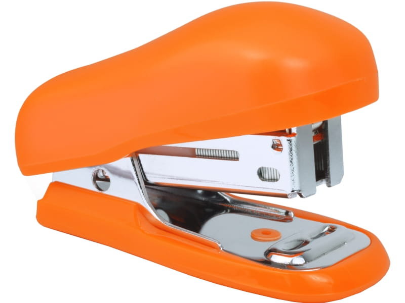 Rapesco Bug Mini za pomocą szpilek Typ 26/6 MM ze zszywkami (12 arkuszy) zszywacza stapler, pomarańczowy 1410