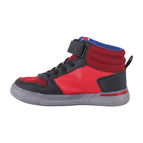 CERDÁ LIFE'S LITTLE MOMENTS sneakersy dla chłopców Spidermana | Wysokie buty sportowe z niezrównanym kombinezonem stylu i komfortu, Czerwona, 31 EU