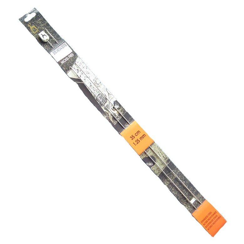 Druty proste stalowe dziewiarskie PONY 1,5 mm