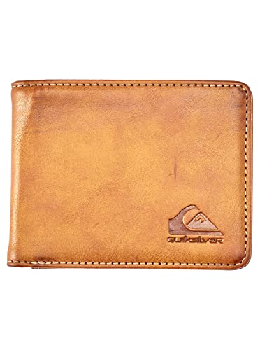 Quiksilver Męski Slim Rays akcesoria podróżne Bi-Fold portfel, czekoladowy brąz, M, czekoladowobrązowy, m