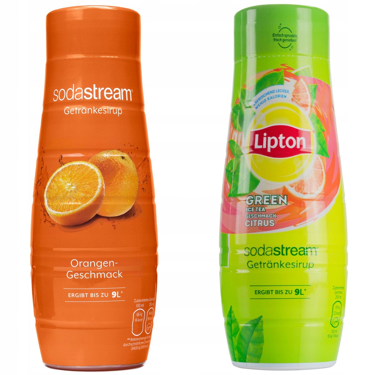 Syropy Sodastream Pomarańcza Lipton Green Cytrusy