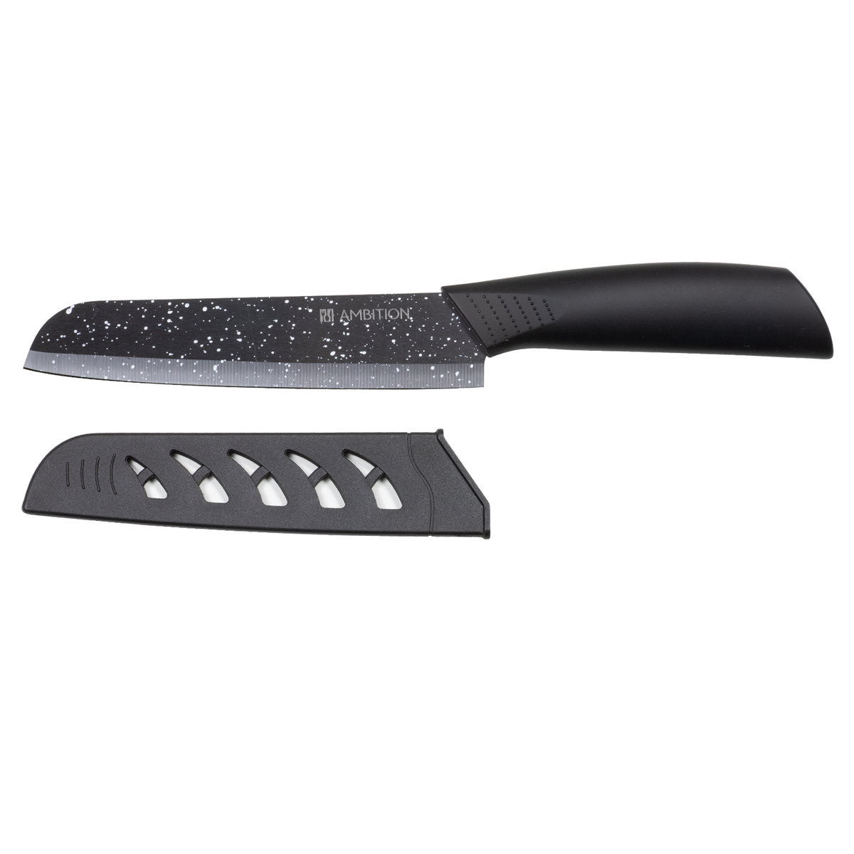 Ceramiczny nóż Santoku SKIV, 15 cm, czarny