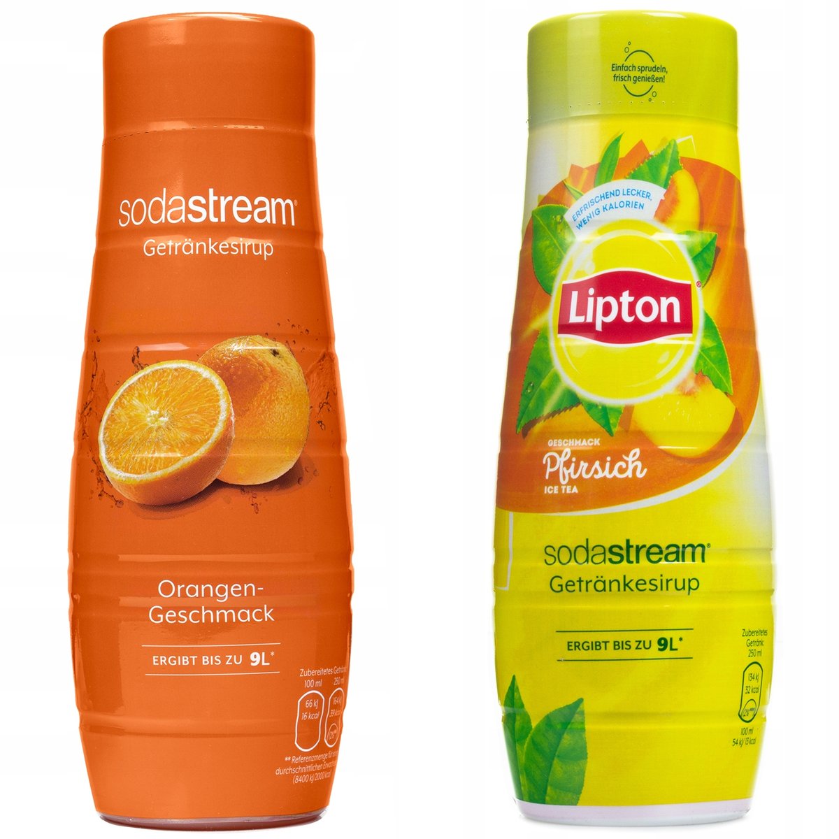 Syropy Sodastream Pomarańcza Lipton Brzoskwinia