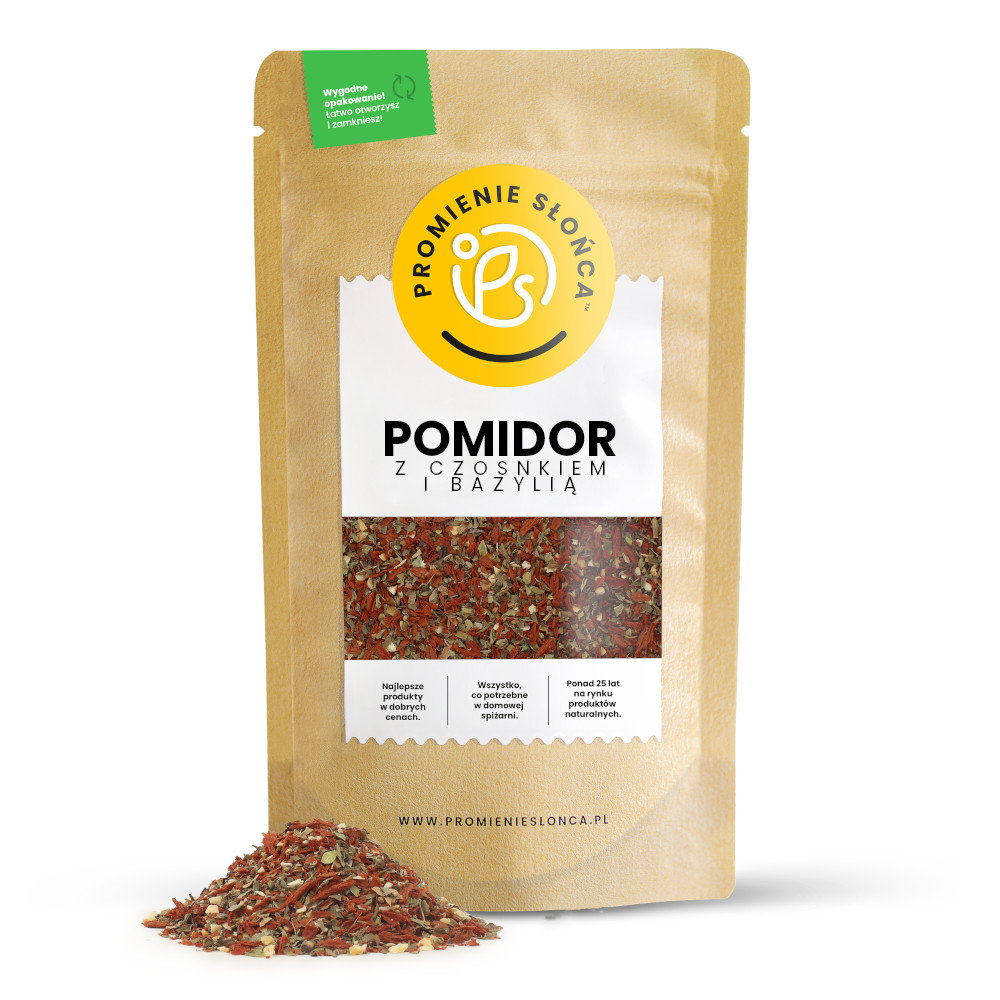 Pomidor z czosnkiem i bazylią 100g