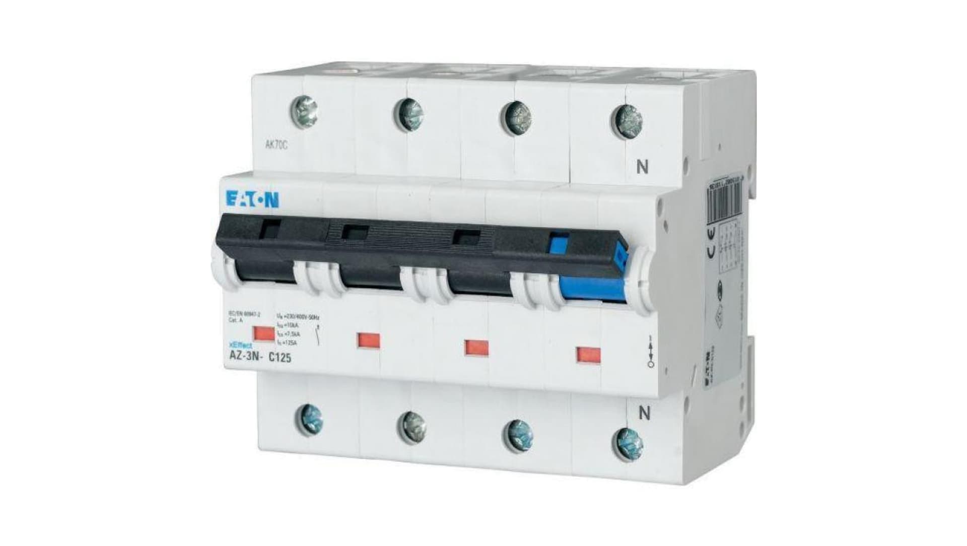 Wyłącznik nadprądowy 3P+N C 80A 20kA AC AZ-3N-C80 211803