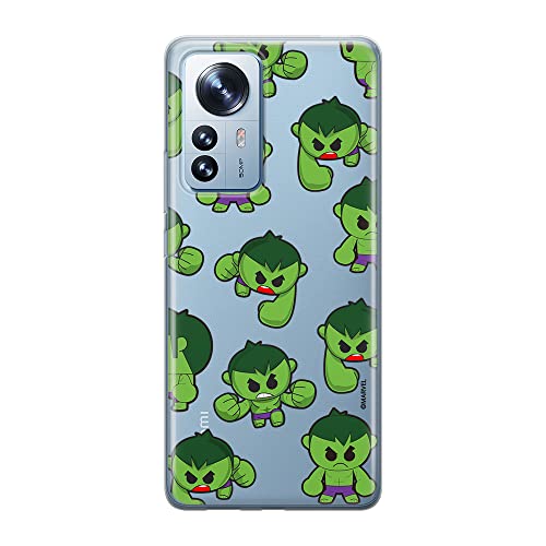ERT GROUP etui na telefon Xiaomi 12 / 12X, case oryginalny i oficjalnie licencjonowany przez Marvel, wzór Hulk 006, optymalnie dopasowane, plecki z TPU częściowo przeźroczyste
