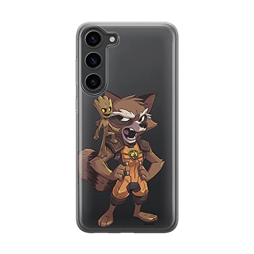 Etui Strażnicy Galaktyki 018 Marvel Nadruk częściowy Przeźroczysty Producent: Samsung, Model: S23