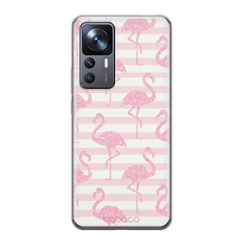 Babaco ERT GROUP etui na telefon komórkowy Xiaomi 12T, oryginalny i oficjalnie licencjonowany wzór Flamingo 001, optymalnie dopasowane do kształtu telefonu, etui z TPU, wielokolorowe