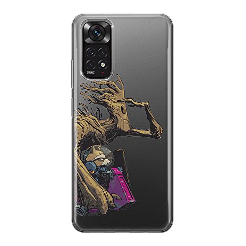 ERT GROUP etui na telefon Xiaomi REDMI NOTE 11S 4G / REDMI NOTE 11 4G, case oryginalny i oficjalnie licencjonowany przez Marvel, wzór Guardians of the Galaxy 003, plecki z TPU częściowo przeźroczyste
