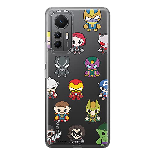 ERT GROUP etui na telefon Xiaomi 12 LITE, case oryginalny i oficjalnie licencjonowany przez Marvel, wzór Avengers 025, optymalnie dopasowane, plecki z TPU częściowo przeźroczyste