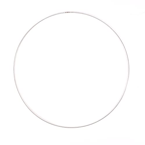 Vaessen Creative Metalowe pierścienie Ø 35 cm 3 mm srebrne