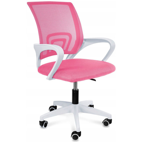 Różowy krzesło dziecięce do biurka z regulacją F8-M60