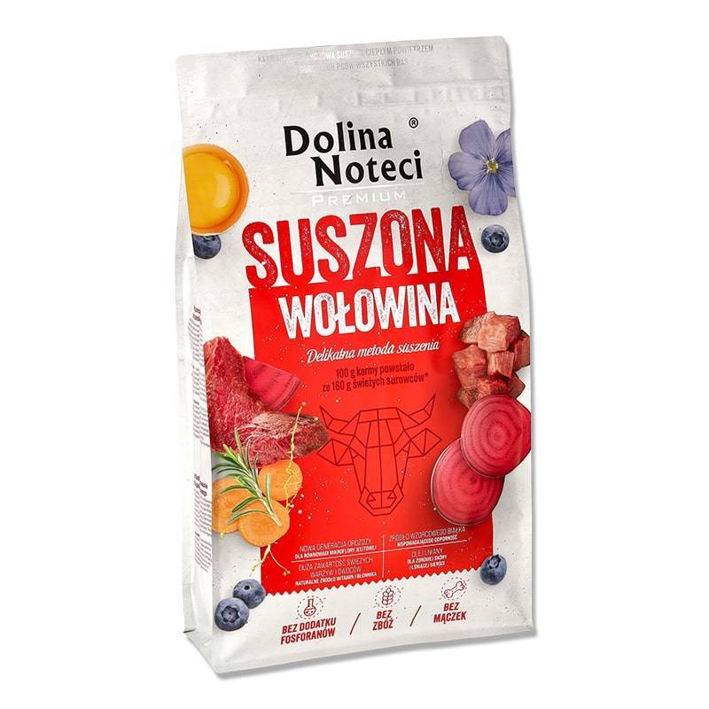 DOLINA NOTECI Premium Wołowina- karma suszona dla psa 9kg